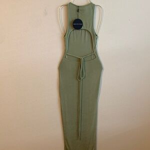 White Fox Backless Maxi Dress
